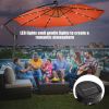 10 Feet Patio Umbrella with Crank and Solar LED Lights