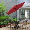 10 Feet Outdoor Patio Umbrella with Tilt Adjustment and Crank