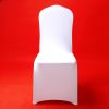 50/100pcs Spandex White Wedding Chair Cover For Hotel Banquet Dining Party Office Chair Slipcover