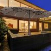 15 Feet Double-Sided Patio Umbrella with 48 LED Lights