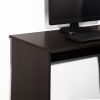 39.4" W x 47.2" D Corner Computer Desk L-Shaped Home Office Workstation Writing Study Table with 2 Storage Shelves and Hutches