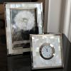 High Quality Home Decoration Metal Shell Photo Frame 3-10 Inch Back Polished Alloy Flocking Wedding Photo Bedside Table Ornament