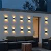 Waterproof Solar Wall Light - 6 LED Outdoor Decorative Lights for Courtyard; Street; Landscape; Garden