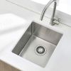 Undermount Kitchen Sink;  16 Gauge Stainless Steel Wet Bar or Prep Sinks Single Bowl