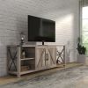 WESOME 68" TV Stand Wood Metal TV Console Industrial Entertainment Center Farmhouse With Storage Cabinets and Shelves, Multiple Color Options