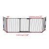 Metal Baby Playpen Fireplace Safety Fence;  Extra Wide Barrier Gate for Indoor Baby/Pet /Christmas Tree XH